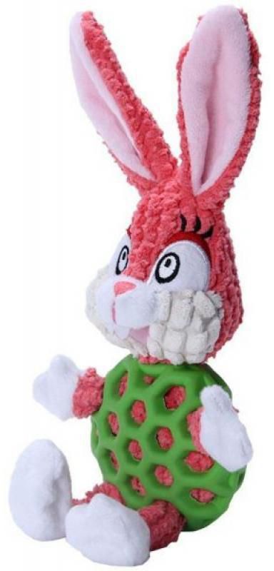 RABBIT WITH RUBBER NET AND SQUEAKY - MEDIUM (26)