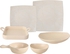 Get Lotus Porcelain Dinner Set, 26 Pieces - White Beige with best offers | Raneen.com