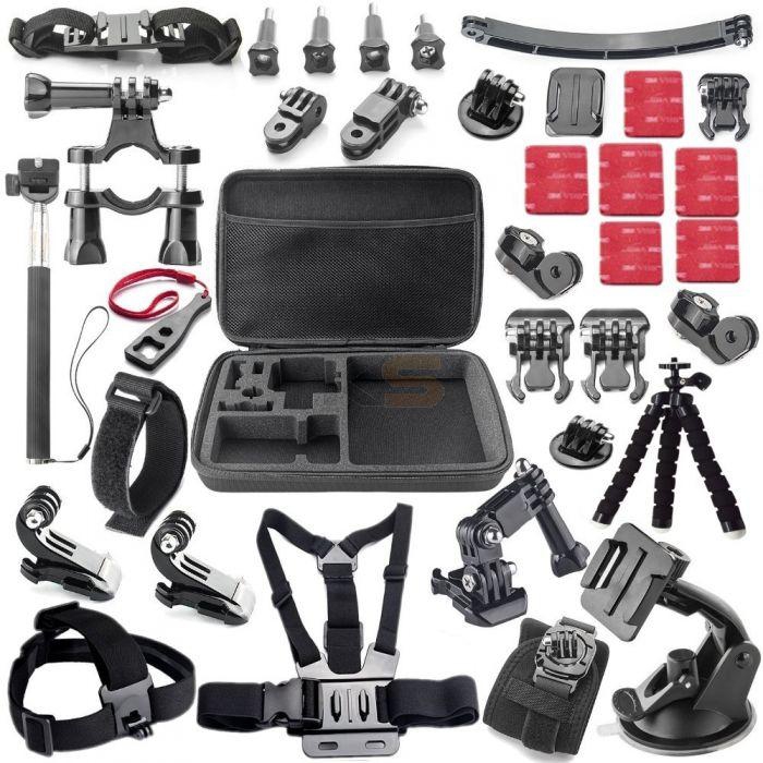 Accessories Set Kit for Sj5000 Gopro Hero 1 2 3 4 HDR-AS15/AS20/AS30V/AS100V/i Sony FDR-X1000V/W 4K Action Camera GS23
