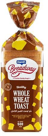 Breadway Whole Wheat Brown Toast - 500g