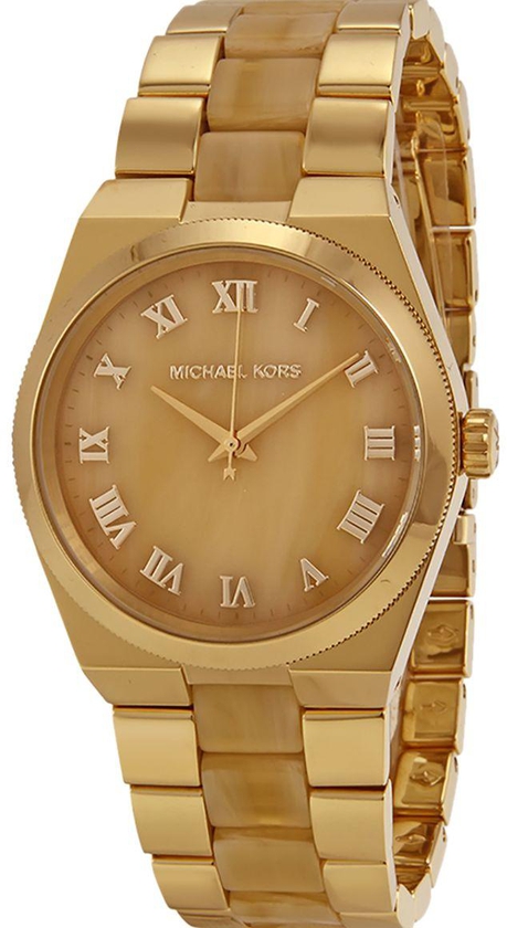 Michael Kors Women's Gold Dial Stainless Steel Band Watch - MK6152