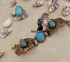 Khan Youssef 2 Pieces / Set Women / Bracelet And Ring Froze Stone Copper Jewelry