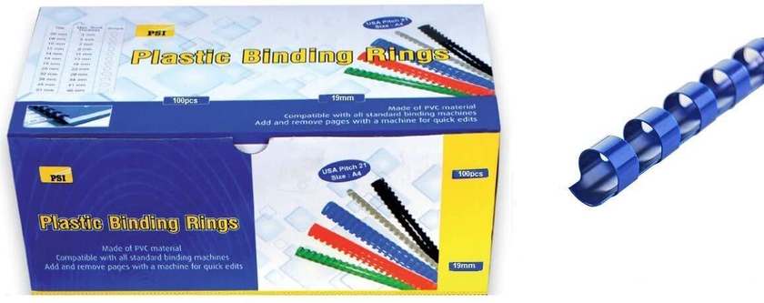 Generic Plastic Binding Ring 19mm, Blue