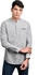 Town Team Cotton Mandarin-Neck Long Sleeves Regular-Fit Shirt for Men - Light Grey