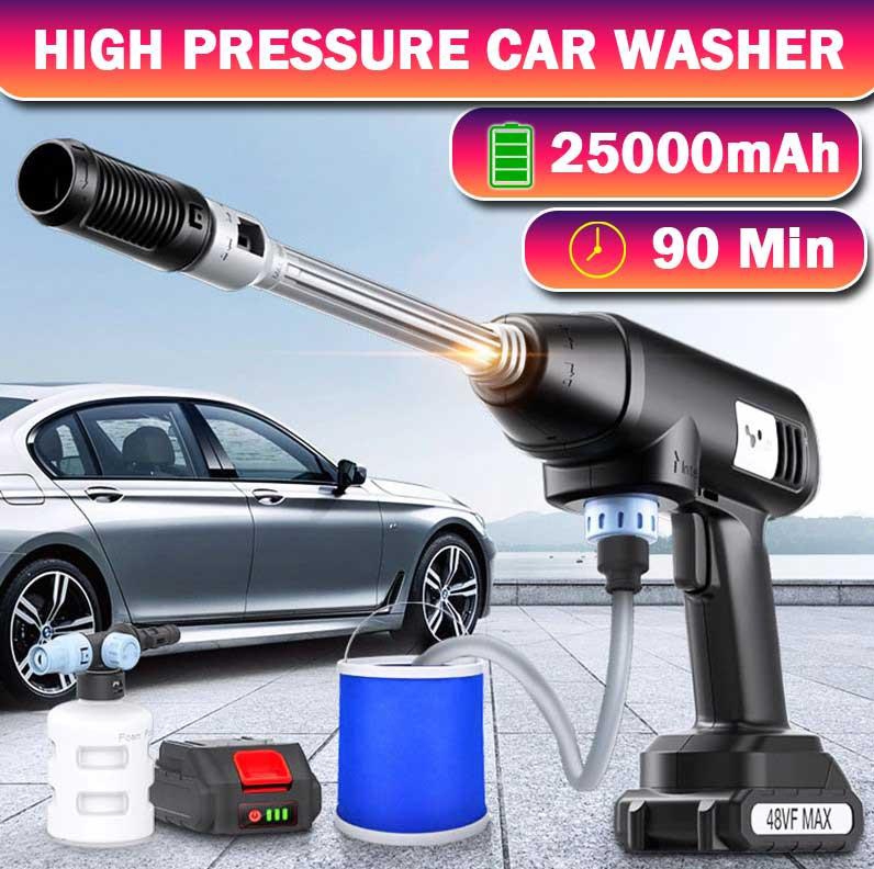 600W 12v 48V Cordless High Pressure Car Wash Water Spray Gun Car Washer