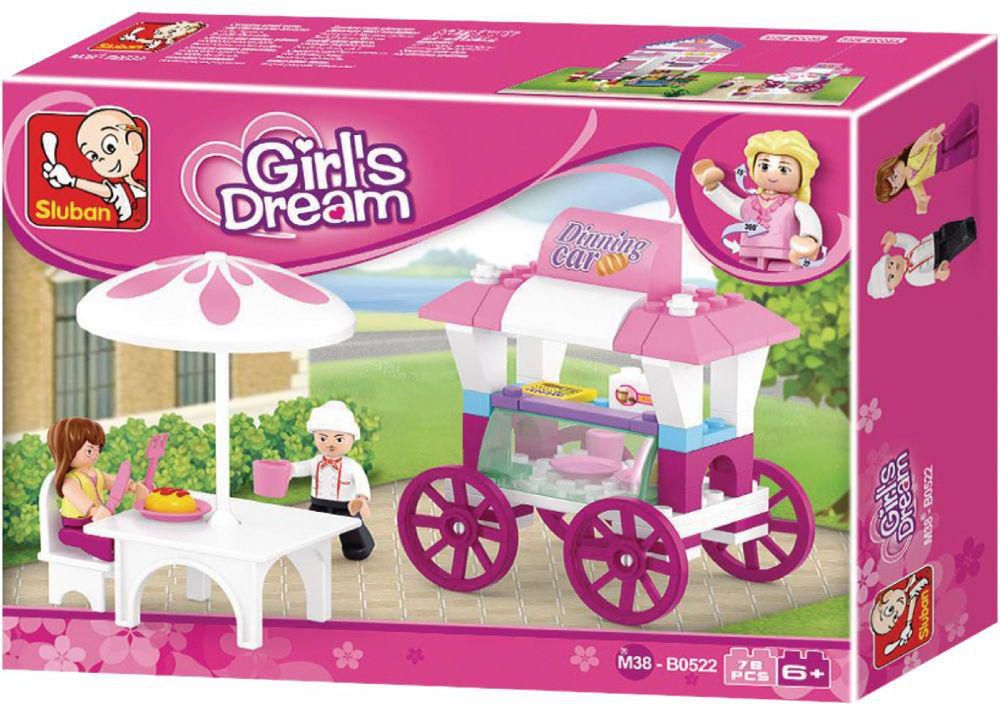 Sluban New Girls Dream Food Carriage 78 Pieces , M38 - B0522