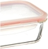 Lock &amp; Lock Oven Glass Rectangular Food Container Clear/Pink 1L