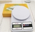 PrecisionScale: High Accuracy Digital Kitchen Scale 10 Kg - White Electronic Weight Scale - Portable Kitchen Food LCD Display Scales