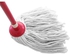 Cotton String Mop Red/White 15cm
