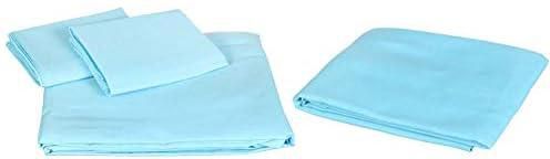 L'Antique Fitted Bed Sheet Set, 4 Pieces - 240x260 cm - Turquoise