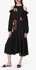 Black Cold Shoulder Embellished Dress