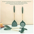 Set Of 4 Silicone Soup Spoon Stainless Steel Kitchenware Set