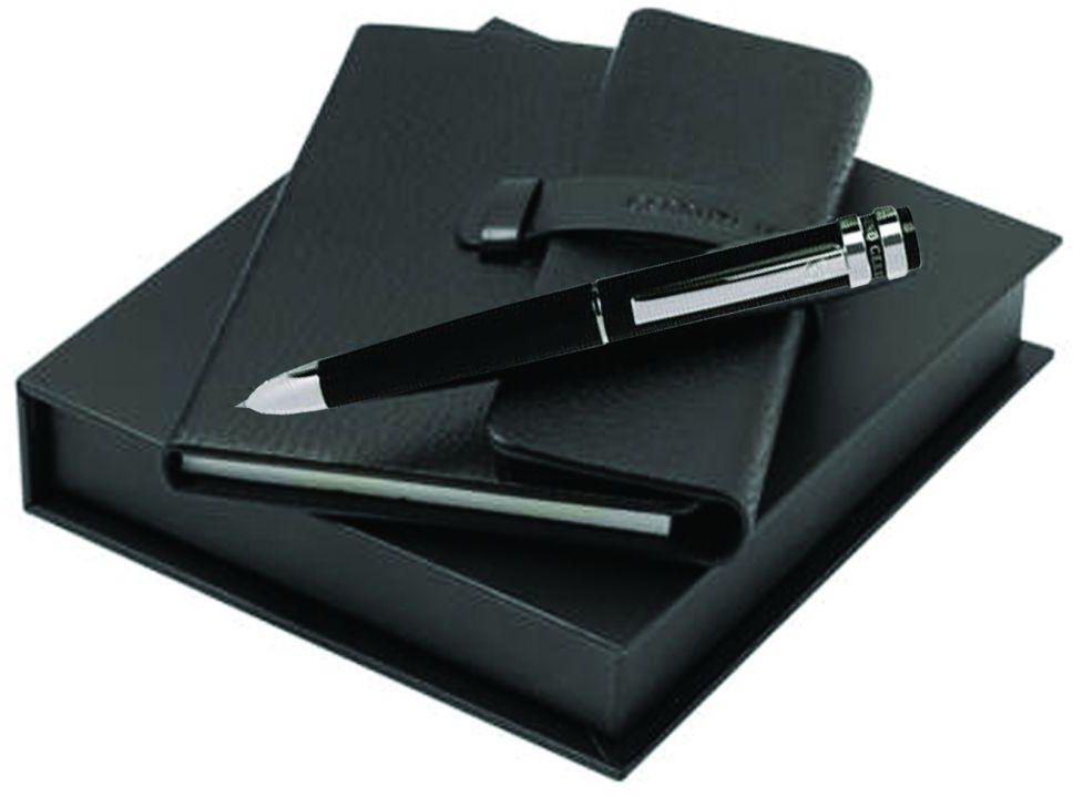 CERRUTI 1881 - Note pad A6 Black and Ballpoint pen