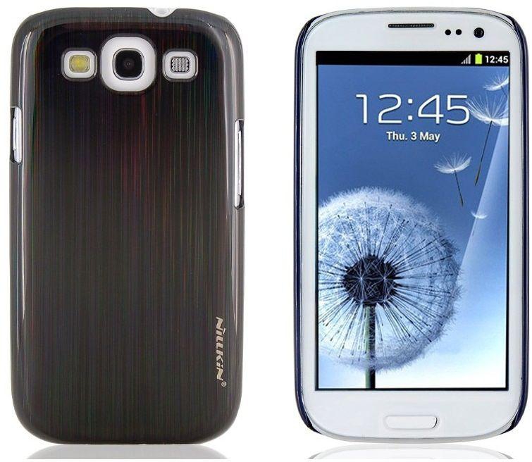 Nillkin Dynamic color Series Case cover with Screen protector  for Samsung Galaxy SIII S3 i9300 (Black)