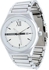 Curren Men's White Analog Dial Silver Tone Stainless Steel Band Watch [M-8049-PNP]