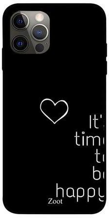 Quotes Printed Case Cover -for Apple iPhone 12 Pro Black/White Black/White