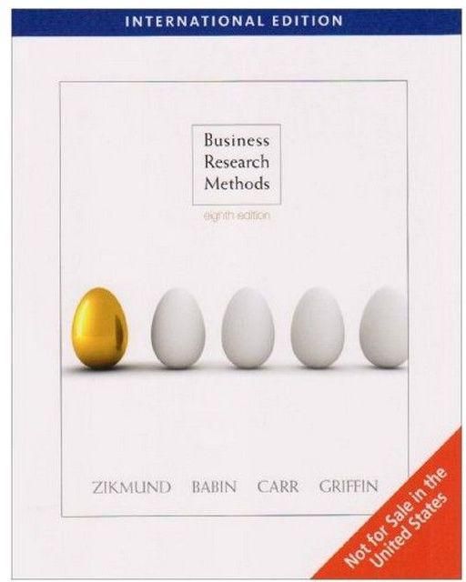 Generic Business Research Methods Eighth Edition By William G. Zikmund And Barry J. Babin (2009)