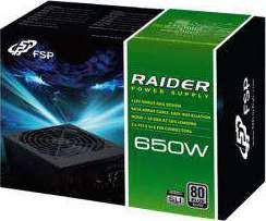 FSP Raider Series 650W Watt 80 Plus Silver Power Supply | RA650S