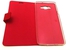 محفظة جلدية لون احمر لجوال سامسونج جلاكسي اي7  - SAMSUNG GALAXY A7