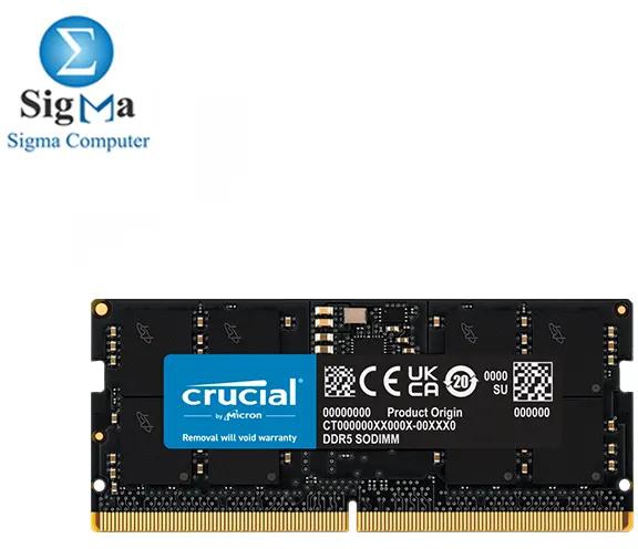 Crucial 16GB DDR5 5200MHz SODIMM CL42.