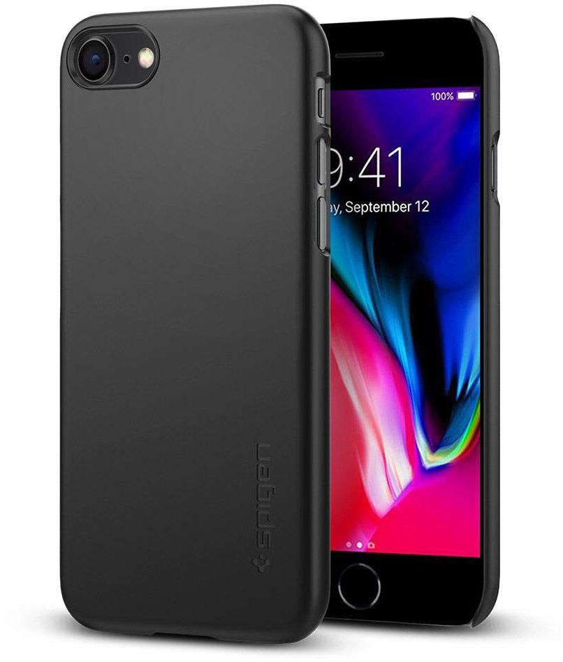 Spigen iPhone 8 / iPhone 7 Thin Fit cover / case - Black