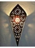 YUSUF ART Cone Wooden Wall Lamp, Black