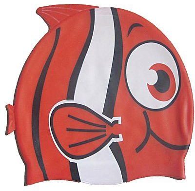 Grilong Silicone Swim Cap Fish - Red