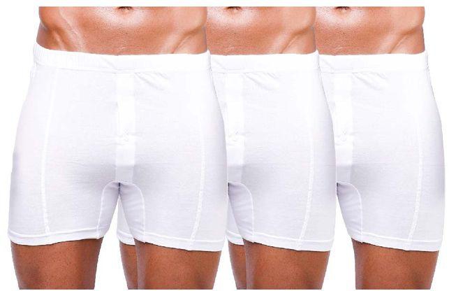 Forma Pack Of 3 Men Basic Short With Buttons - White - 100% Cotton