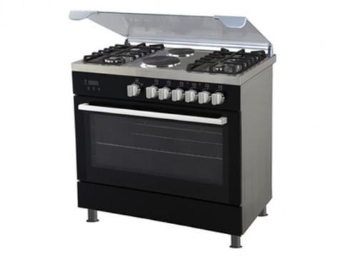 90x60 Cm 4 Gas Burner + 2 Hot Plate With Oven Grill Cooker