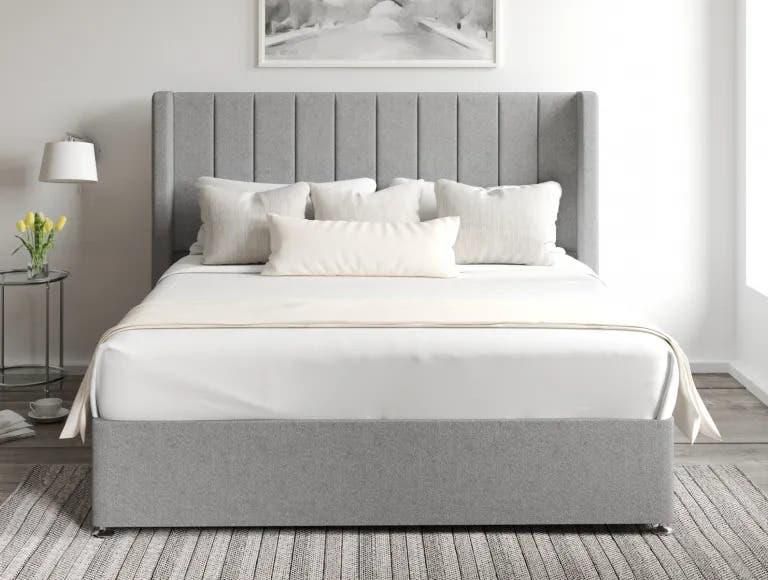 احصل على سرير خشب كبس كونتر، 100×125×195 سم مقاس مفرد - رمادى مع أفضل العروض | رنين.كوم