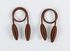 Deals For Less - Curtain Tieback , Curtain Holder , Brown  Color