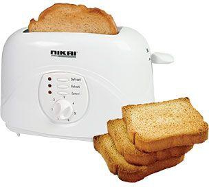 NIKAI BREAD TOASTER NBT530 (2 Slice Cool Touch Toaster)