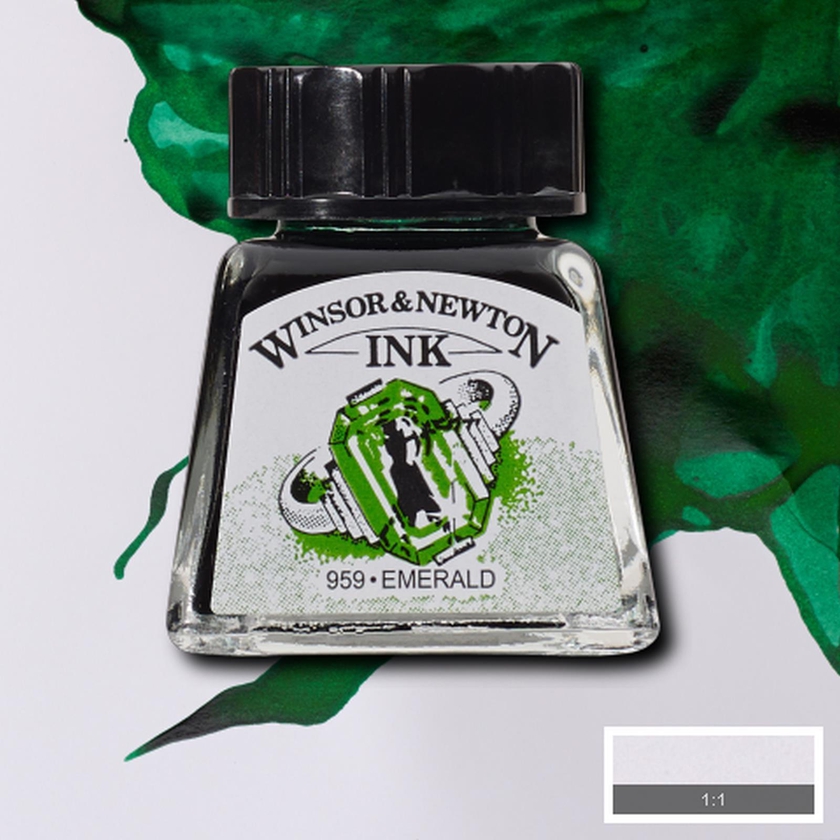 Winsor &amp; Newton Drawing Ink - 14ml (Emerald)