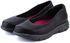 LARRIE Ladies Casual Comfort Slip On Flat Shoes - 2 Sizes (Black)