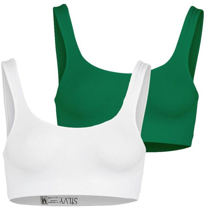 Silvy Set of 2 Sports Bras for Women - Multi Color, 2 X-Large