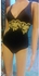 THE SHOP Bi-Tone Decorated One Piece Swimsuit - Black & Gold