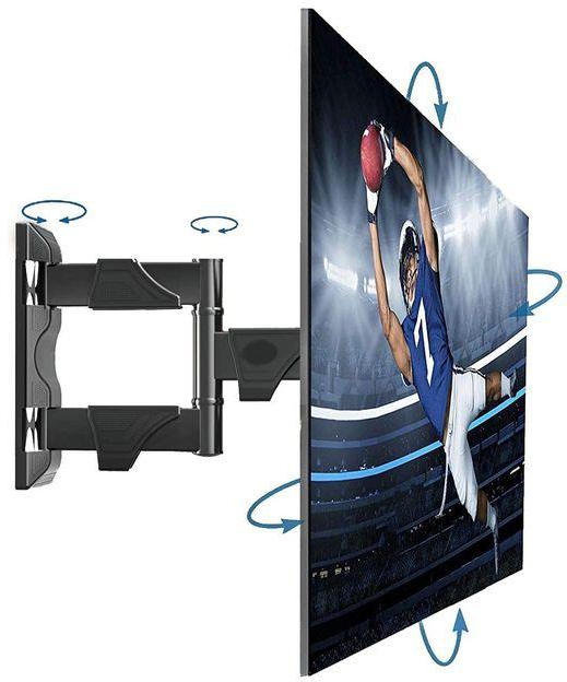 32-55 Inch P4 Full Motion ChineseTV Wall Mount Rotatable - Electrostatic Paint