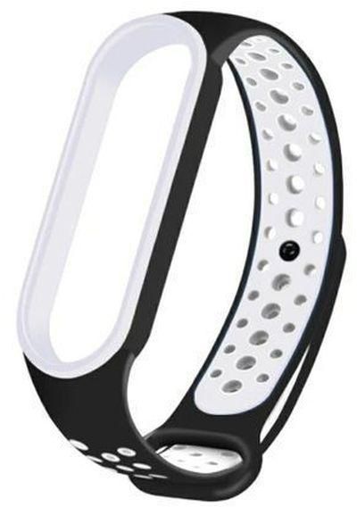 Xiaomi Mi Band 3/4 Silicone Watch Band Wrist Strap - Black/White