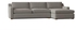 L Shape Sofa, 85CM, Grey - TA10