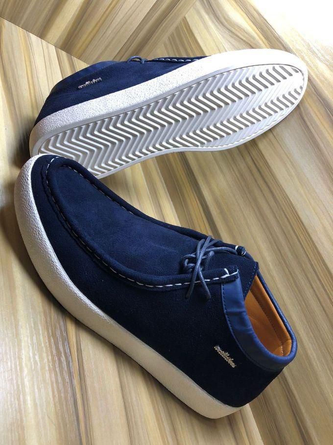 Wallabees Men Wallabees Lace-up Suede Blue