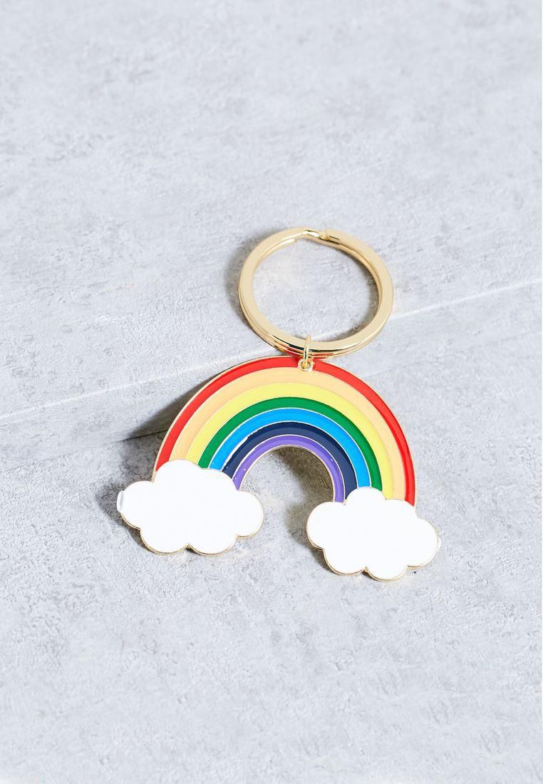 Enamel Rainbow Key Ring