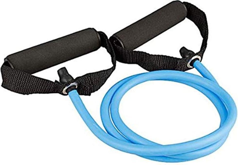 حزام مطاطي أنبوبي لليوجا واللياقة البدنية - أزرق