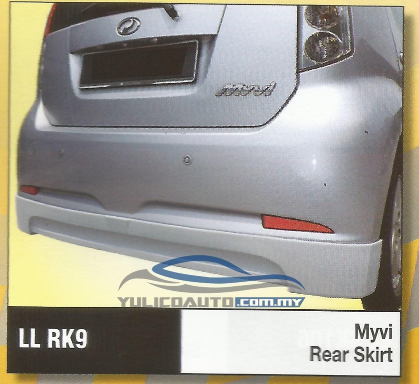 Yulicoauto Perodua Myvi Rear Skirt [FRP]