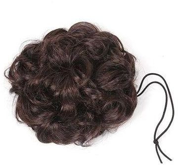 Realistic Ring Elastic Rubber Flower Hair Ornaments Head Simulation Hairball Woman Hair Ornaments Head Zjm Brown