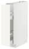 METOD Base cabinet/pull-out int fittings, white/Bodbyn grey, 20x60 cm - IKEA