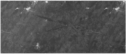 BERGSVIKEN Drawer front - black marble effect 60x26 cm
