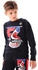 Urbasy Kids 100% Cotton Full Sleeves Sweatshirt with Joggers Set - NAVY