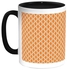 Printed Coffee Mug Black/White/Orange