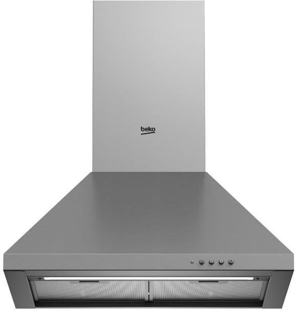 Get Beko CWB 6441XN Built-in Pyramid Hood, 60 cm, Carbon Filter, 3 Speed Levels - Silver with best offers | Raneen.com