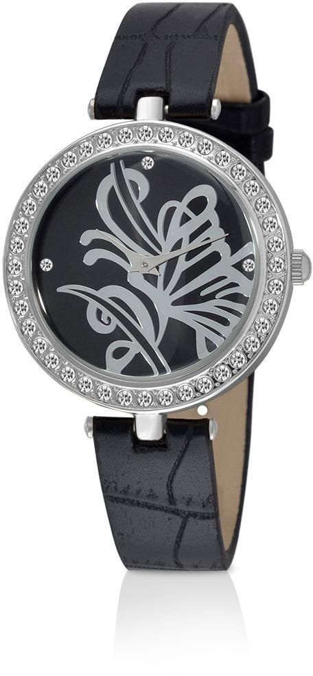Zyros Watch for Women , Analog , Leather Band , Black , 15F059F110202
